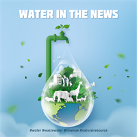 Water In The News Faucet with Water droplet